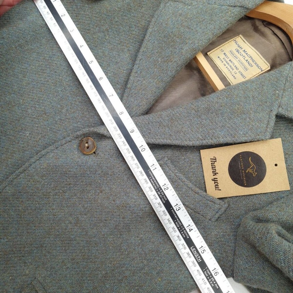 Hugh Macpherson Jacket Size 6 kilt blazer vintage Wool V RARE - Picture 8 of 16